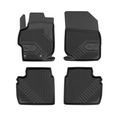 Immagine di FROGUM No. 77 77425200 Set tappetino Gomma anteriore e posteriore 4 nero Su misura CITROËN: C Elysée Sedan