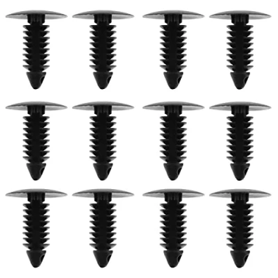 Immagine di 100PCS abete clip in plastica Trim per 7.5mm foro auto fermo paraurti parafango rivetti puntine di fissaggio 17.5mm testa 22.5mm altezza
