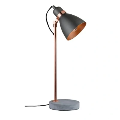 Immagine di Paulmann Neordic Orm 79624 Lampada da scrivania LED (monocolore) E27 20 W Grigio cemento, Rame