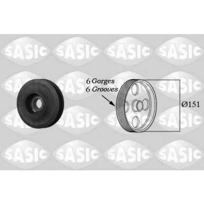 Immagine di SASIC 2156008 Puleggia Albero Motore 151 OPEL: Frontera B SUV, Zafira A, Vectra C CC, SAAB: 9 3 Sedan