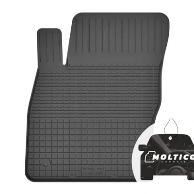 Immagine di Conducente Tappetini Auto in Gomma con un Bordo Set 1 Pezzi per Impermeabile di Tappeti Adatti Skoda Karoq del 2017