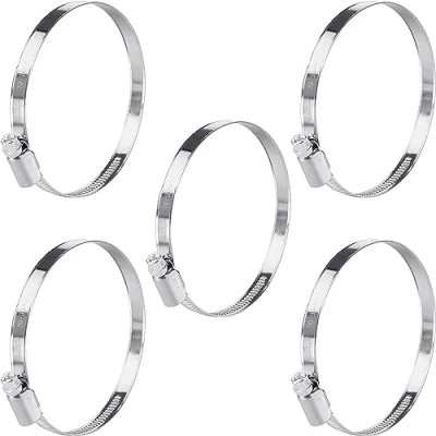 Immagine di Poppstar fascette stringitubo in acciaio inox 70 90mm con larghezza di banda 9mm, W2 (5 pezzi)