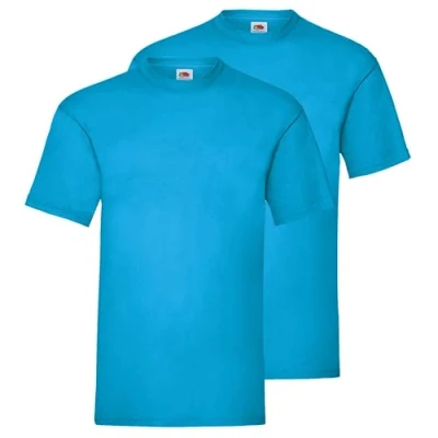 Immagine di Fruit of the Loom Confezione doppia da 2 magliette uomo + sacchetto in tessuto Myshirt, Sacca grafite L