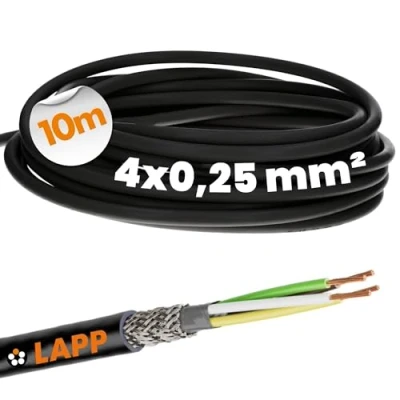 Immagine di Lapp 1030475 LiYCY cavo di controllo schermato 4 x 0,25 mm², resistente ai raggi UV, segnale a fili, dati per esterni, saldatura, collegamento LED,