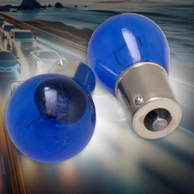 Immagine di CARALL 2 Pezzi Lampade Alogene 12V Bianche ad Effetto Xenon (P21W BA15S 21W)