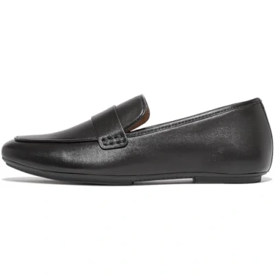 Immagine di Fitflop Mocassini Delicato in Pelle Morbida, Scarpa Donna, Nero, 38.5 EU