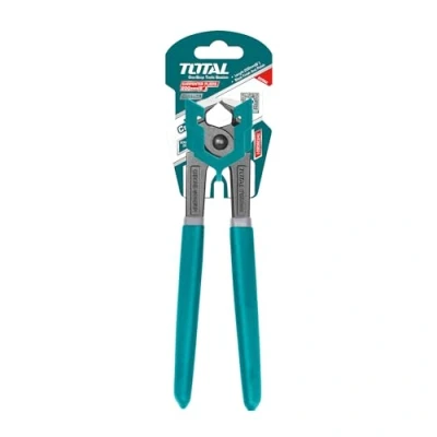 Immagine di TOTAL Pinza da Falegname 200 mm Ideale Per l&#039;Ebanisteria Tenere e Piegare Pezzi di Legno Precisione Comfort Realizzata in Cromo Vanadio Manico Plastica