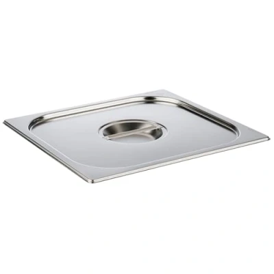 Immagine di APS 81795 GN 2/3 coperchio senza incavo per cucchiaio, acciaio inossidabile, dimensioni 325 x 355 mm/altezza 30 mm