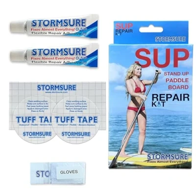 Immagine di Stormsure SUP Kit di riparazione per Stand Up Paddleboard Ripara strappi e buchi: Prolunga la vita della tua tavola da paddle