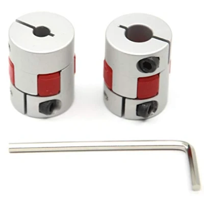 Immagine di Befenybay 2 raccordi flessibili in alluminio prugna da 5 mm a 8 D20 L25 per macchine CNC 3D e servo motore passo (5 x mm)