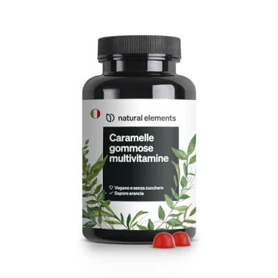 Immagine di Caramelle gommose Multivitaminico 120 Gummies Integratore Completo con 12 vitamine e minerali (vitamina C, D3, biotina, acido folico, zinco altro, integratori stanchezza)