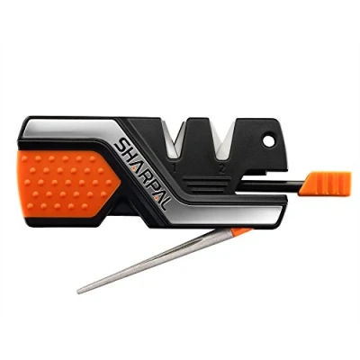 Immagine di SHARPAL 101N 6 in 1 Portatile Affilacoltelli con Accendifuoco, Fischietto e Barra Affilatrice Diamantata, Risanare Levigare Rapidamente Lame Dritte Dentellate, Outdoor Coltelli da cucina