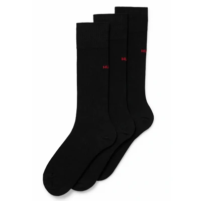 Immagine di HUGO 3 PACK 3P RS UNI CC Calze, Uomo, Taglia: 43 46, Black one