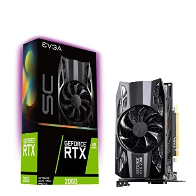 Immagine di Evga Geforce Rtx 2060 Sc Gaming, 6Gb Gddr6, Ventilatore Hdb , 06G P4 2062 Kr, Nero, ‎18.98 x 4.45 11.12 cm, 880 grammi