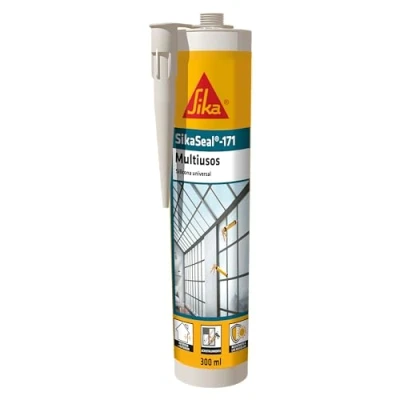 Immagine di SIKA silicone universale SikaSeal 171 Multiuso Bianco Sigillante in per vetri Resistente alla muffa 300 ml
