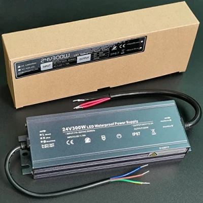 Immagine di Alinana Alimentatore 24v 300W, Trasformatore 220v Impermeabile IP67, 12,5A per Luci LED, Cartelloni Pubblicitari e Telecamera di Sicurezza Esterno