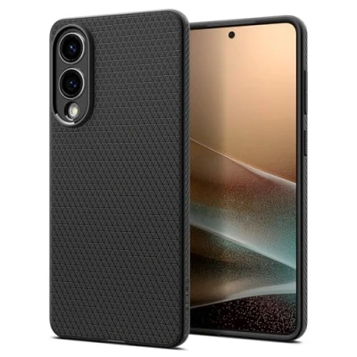 Immagine di Spigen Cover Liquid Air Compatibile con Samsung Galaxy S25 Edge Nero Opaco