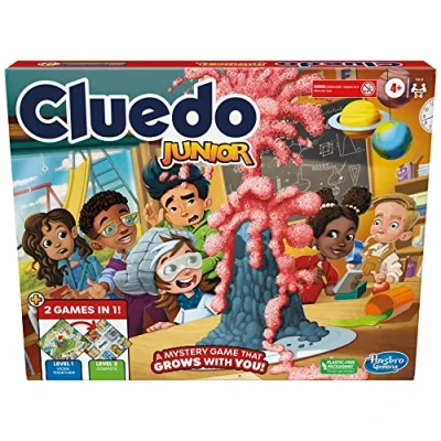 Immagine di Clue junior Game, Gameboard su 2 lati, giochi in 1, gioco di mistero indizi per bambini più piccoli, da tavolo bambini,