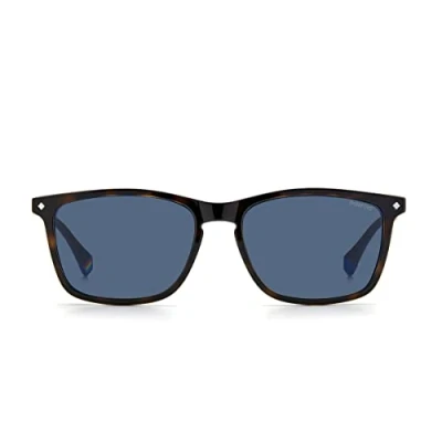 Immagine di Polaroid Uomo PLD 6139/CS 086/C3 Occhiali da sole Plastica Havana scuro Grigio Squadrata Polarizzata