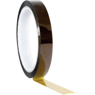 Immagine di TOOLCRAFT 911XB0633C Nastro adesivo Poliammide (L x L) 33 m 6 mm 1 pz. alta temperatura