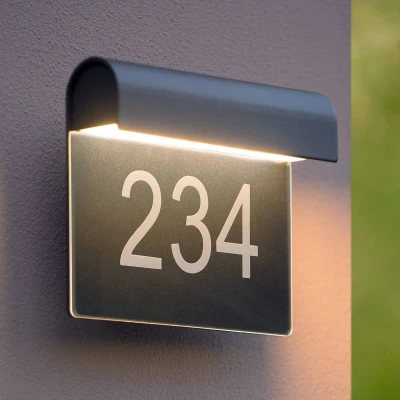 Immagine di Lucide Lampada LED Thesi per numeri civici, nera