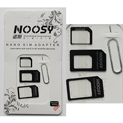 Immagine di 4 in 1 Nano Micro SIM adattatore Card Set per iPhone 5 6 Samsung HTC Universale