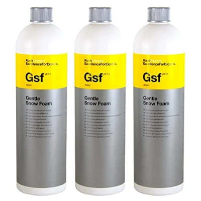 Immagine di Koch Chemie Gsf Gentle Snow Foam, 3 x schiuma detergente a pH neutro, 1 litro