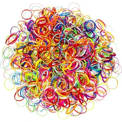 Immagine di Mini Fasce Elastiche per Capelli,1000 Pack Colore Capelli Le Ragazze Elastici a Treccia Morbida Bambini
