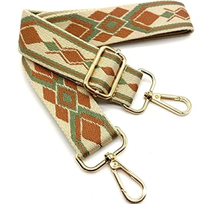 Immagine di Tracolla per Borse Donna Colorato Cinghia Della Borsa Larga, Regolabile con Gold Moschettone, Durevole Crossbody Borsa, Borsetta, Chitarra DIY Spalla Accessori Ragazze, 17