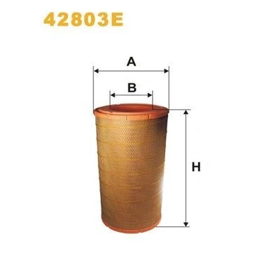 Immagine di WIX FILTERS 42803E filtro aria 522 281 Cartuccia
