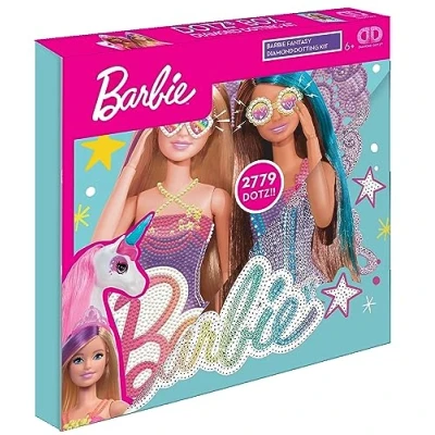 Immagine di DIAMOND DOTZ DBX.093 set di pittura con diamanti 5D originale Box Barbie Fantasy, creativo pietre a mosaico scintillanti, da circa 28 x cm, completo fai