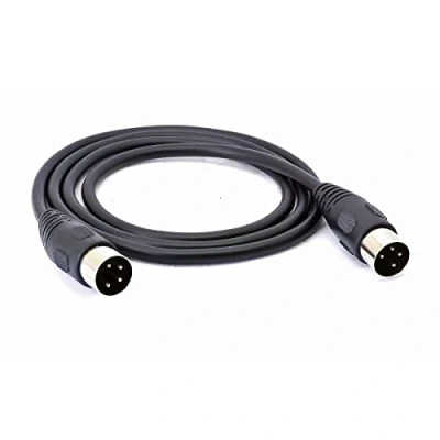 Immagine di Cavo connettore DIN maschio a 4 pin, adattatore per videoregistratore digitale DVR e dispositivi audio (1 metro)