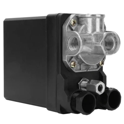 Immagine di 380V valvola di controllo del pressostato tipo verticale a 3 fasi 4 fori G1/4&quot; per compressore d&#039;aria