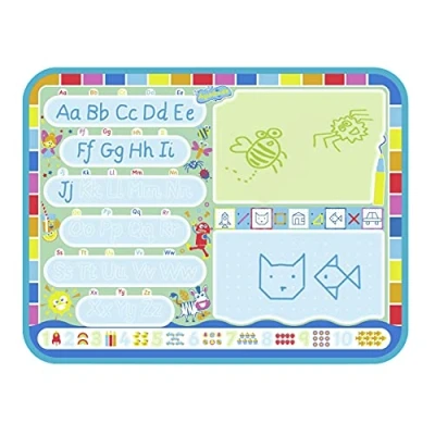 Immagine di Aquadoodle My ABC Doodle Large Water Mat, Official TOMY No Mess Colouring &amp; Drawing Game, Suitable for Toddlers and Children Aged 3, 4 5 +