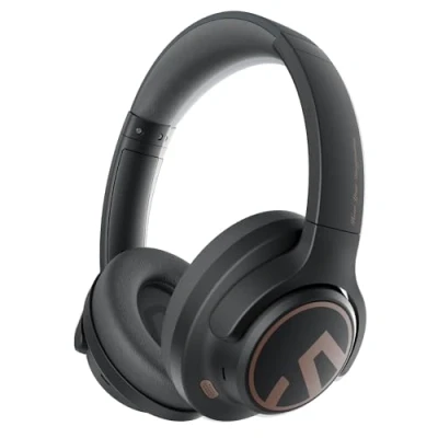 Immagine di Soundpeats Space Cuffie Wireless con Riduzione attiva del rumore, Bluetooth 5.3 over ear ANC, 123 ore di riproduzione, Driver da 40 mm,Connessione Multipoint,ENC,Modalità gioco