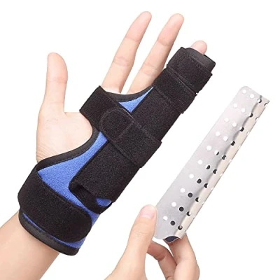 Immagine di stecca per mignolo e anulare raddrizzare, metacarpale, tutore frattura del pugile, mano con supporto dito articolazione lussata, rotta a martello, L/XL
