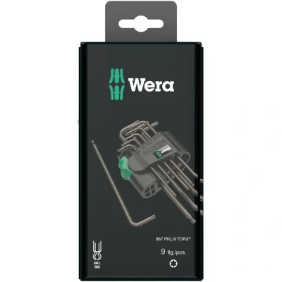 Immagine di Wera 967 PKL/9 SB SiS TORX interno Kit di chiavi a brugola 9 parti