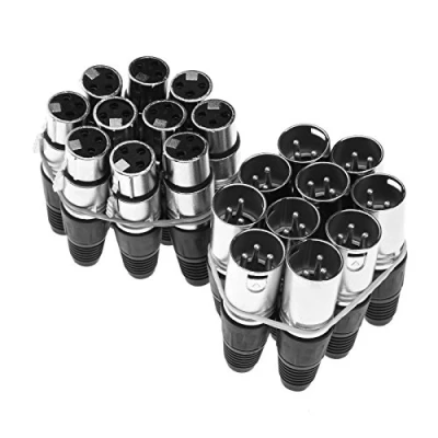 Immagine di Create idea Confezione da 20 cavi audio XLR a 3 pin per microfono maschio e femmina