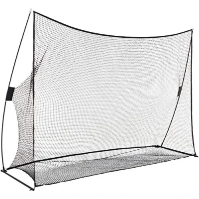 Immagine di Amazon Basics rete portatile da golf, per allenarsi sui colpi a grande distanza, 3,05 x 2,13 m, Nero