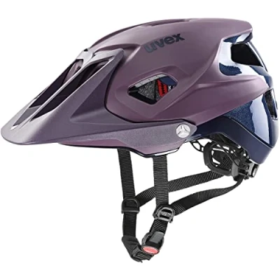Immagine di uvex quatro integrale, casco MTB superleggero unisex, regolazione individuale delle dimensioni, cchermo regolabile, plum navy matt, 56 61 cm