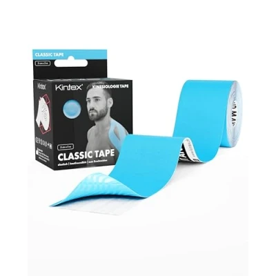 Immagine di Kintex Nastro Kinesiologico Classico 5cm x 5m Delicato sulla Pelle, Impermeabile e Traspirante Tape Elastico Professionale per Sport Fisioterapia 1 Rotolo