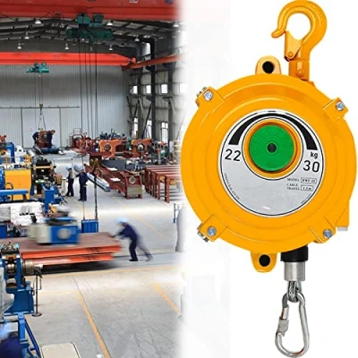 Immagine di Bilanciatore a Molla Retrattile con Gancio e Cavo da 1.5 M, Spring Balancer per Fabbrica Catena Montaggio, Bilanciamento Retrattile, Ausiliari Professionali il Sollevamento(Size:22 30kg)