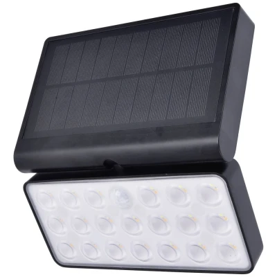 Immagine di Lutec Lampada solare da parete per esterno con rilevatore di movimento TUDA 6935501330 LED (monocolore) 8.5 W Nero