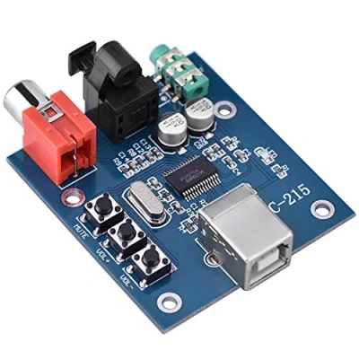 Immagine di PCM2704 Scheda audio USB Decoder DAC Ingresso Coassiale/Fibra Ottica/Uscita Analogico HiFi
