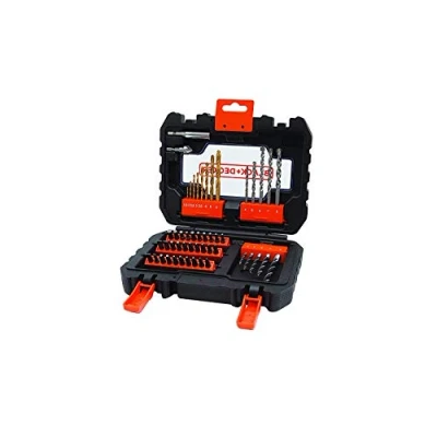 Immagine di BLACK+DECKER A7232 XJ Set per Forare ed Avvitare, 0 V, Nero, 50 Pezzi, di