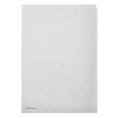 Immagine di Exacompta Cod. 50850E Confezione da 50 buste a L in carta di riso 110 g/mq bianco trasparente A4