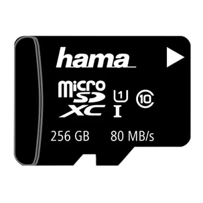 Immagine di Hama MicroSDXC 256 GB C10 UHS I 80 MB/s, CIN Adattatore SD