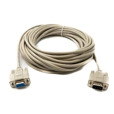 Immagine di System S D Sub Null Modem Cavo 10 m 9 Pin Maschio a Femmina RS232 DB9 Adattatore Grigio