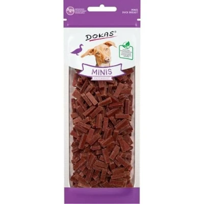Immagine di Dokas Minis Petto d’anatra Snack per cane Multipack risparmio: 2 x 70 g