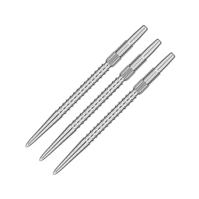 Immagine di Target Darts Punte per Freccette Swiss Point, Chrono (Set di 3 Punte) 30MM Argento da Cambiare, Storm, Accessori Professionali
